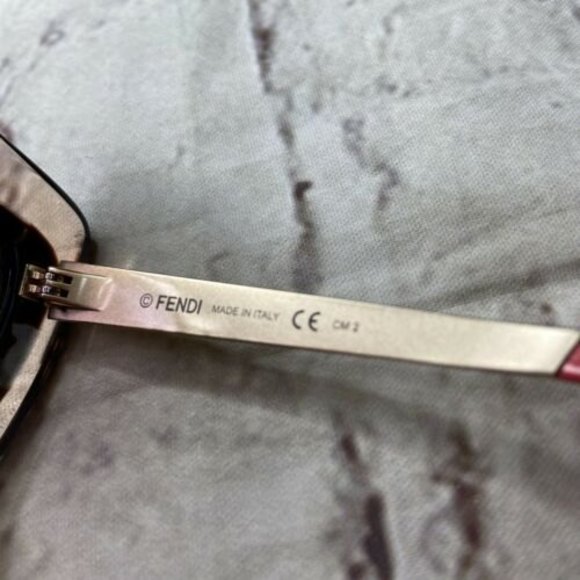 Fendi Sunglasses Butterfly Pilot Red Tortoise main image 9